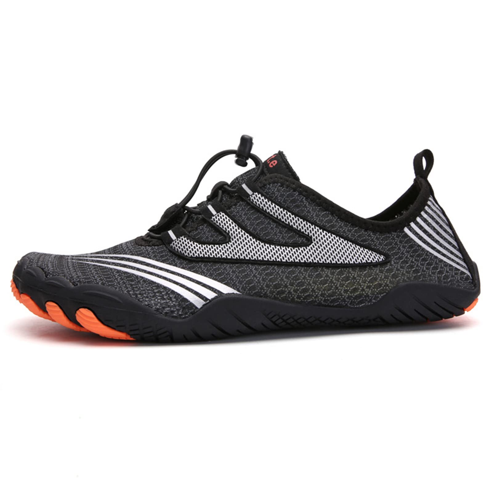 Zapatos Acuáticos Hombres Y Mujeres Sudan Descalzos, Bucean En La Playa, Nadan, Surfean Y Caminan Yoga En El Agua.(47 EU, Black)