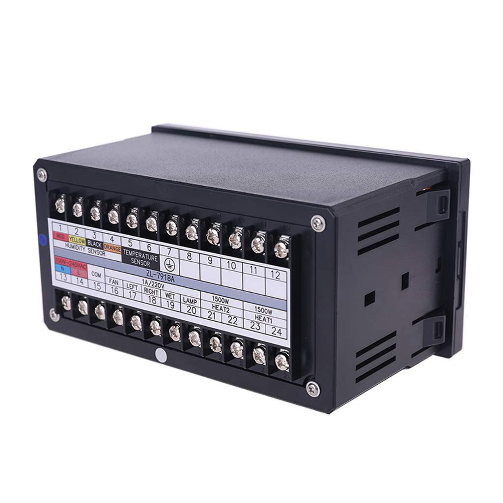 SHOTAY ZL-7918A Automatische Multifunktions-Inkubatorsteuerung 100-240 V LCD-Anzeige Temperatur Feuchtigkeitsregelung 18 Thermostat-Wärmeregler für Lager