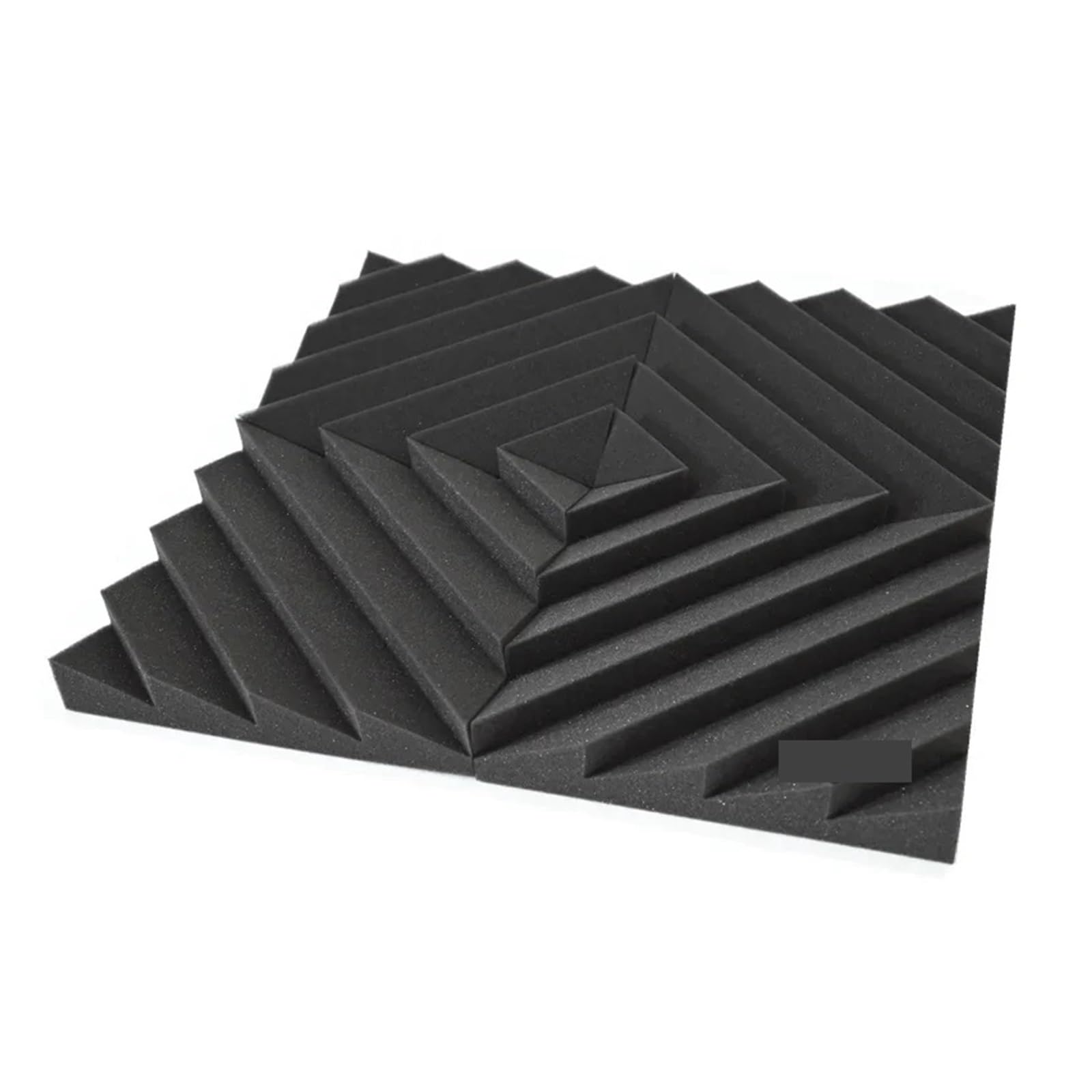 Pannelli Fonoassorbenti Per Pareti 12PCS Studio Acoustic Foam Sound Insulation Treatment Panels KTV Room Wall Soundproof Pad 300x300x25mm(Black)