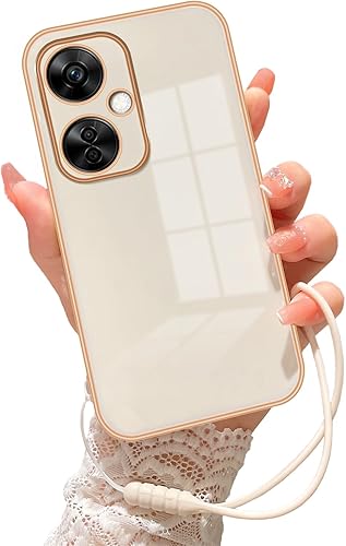 Miniatura 13 de Funda protectora para OnePlus Nord N30 5G, CE 3 Lite 5G para mujer, con purpurina, cristal suave, mariposa, corazón, floral, transparente, funda Oro