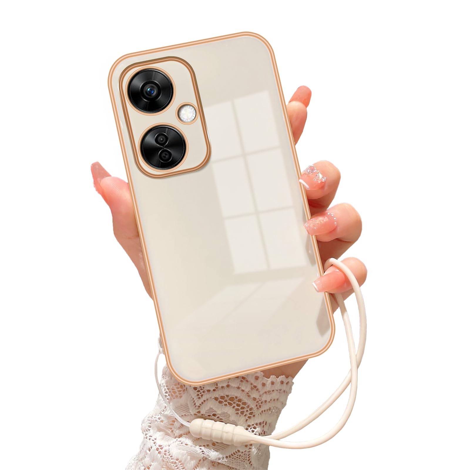 KuDiNi for OnePlus Nord N30 5G Case for Women Electroplating Luxury Bling Aesthetic Trendy Pretty, Full Camera Soft TPU Protection Shockproof Cover