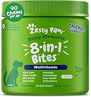 Vista 20 de Zesty Paws Multivitamínico para perros, vitaminas masticables para perros y suplementos para cadera y articulaciones, piel y pelaje, aceite