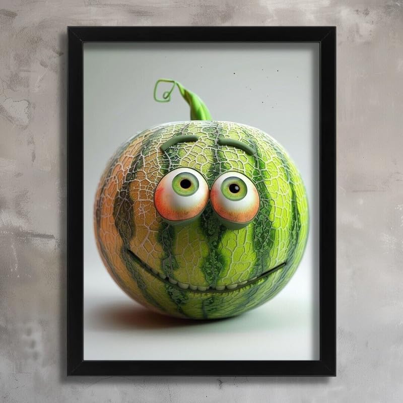Poster cuisine melon rigolo pour rompre la monotonie de vos murs blancs