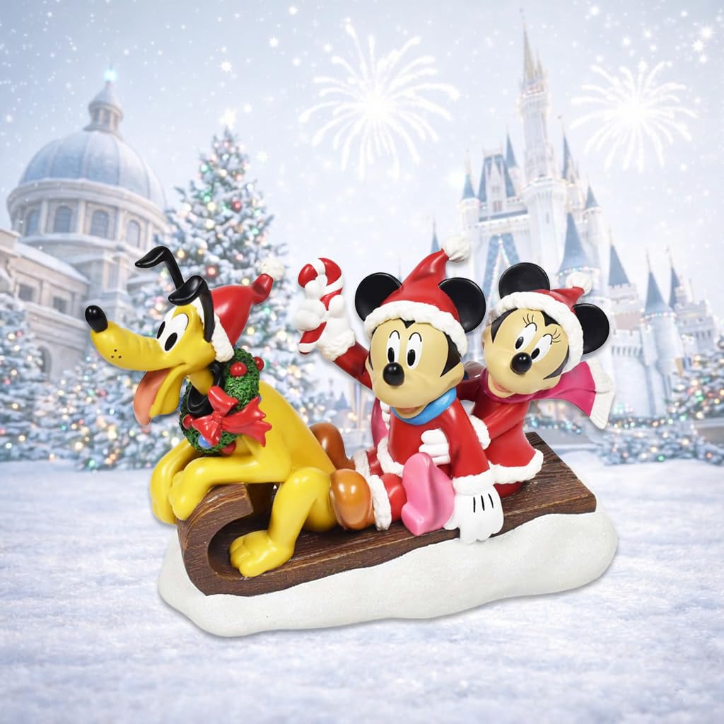 Amazon.com: MOMENTS IN TIME Disney Mickey Minnie & Pluto Christmas