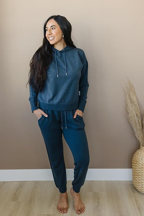 Woolino Merino Wool Women Joggers with Pockets, Athletic Pants for Women, Sweatpants for Running, Traveling, Hiking