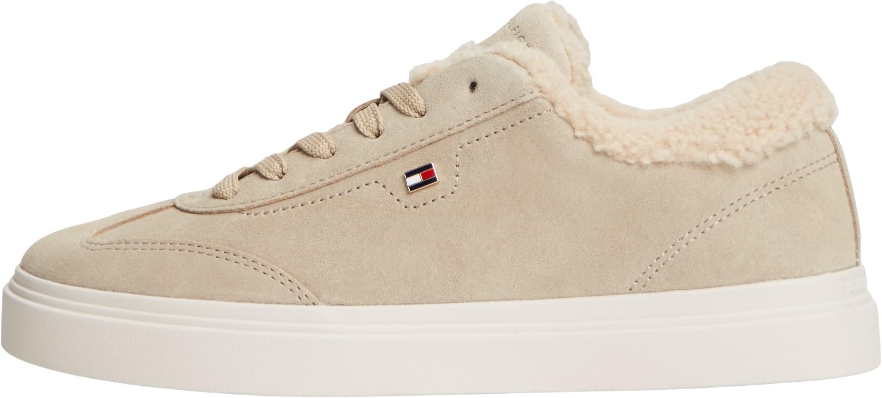 Tommy Hilfiger Women Th Chic Cupsole Wl FW0FW09597 Low Top, Beige (Horseradish), 2.5