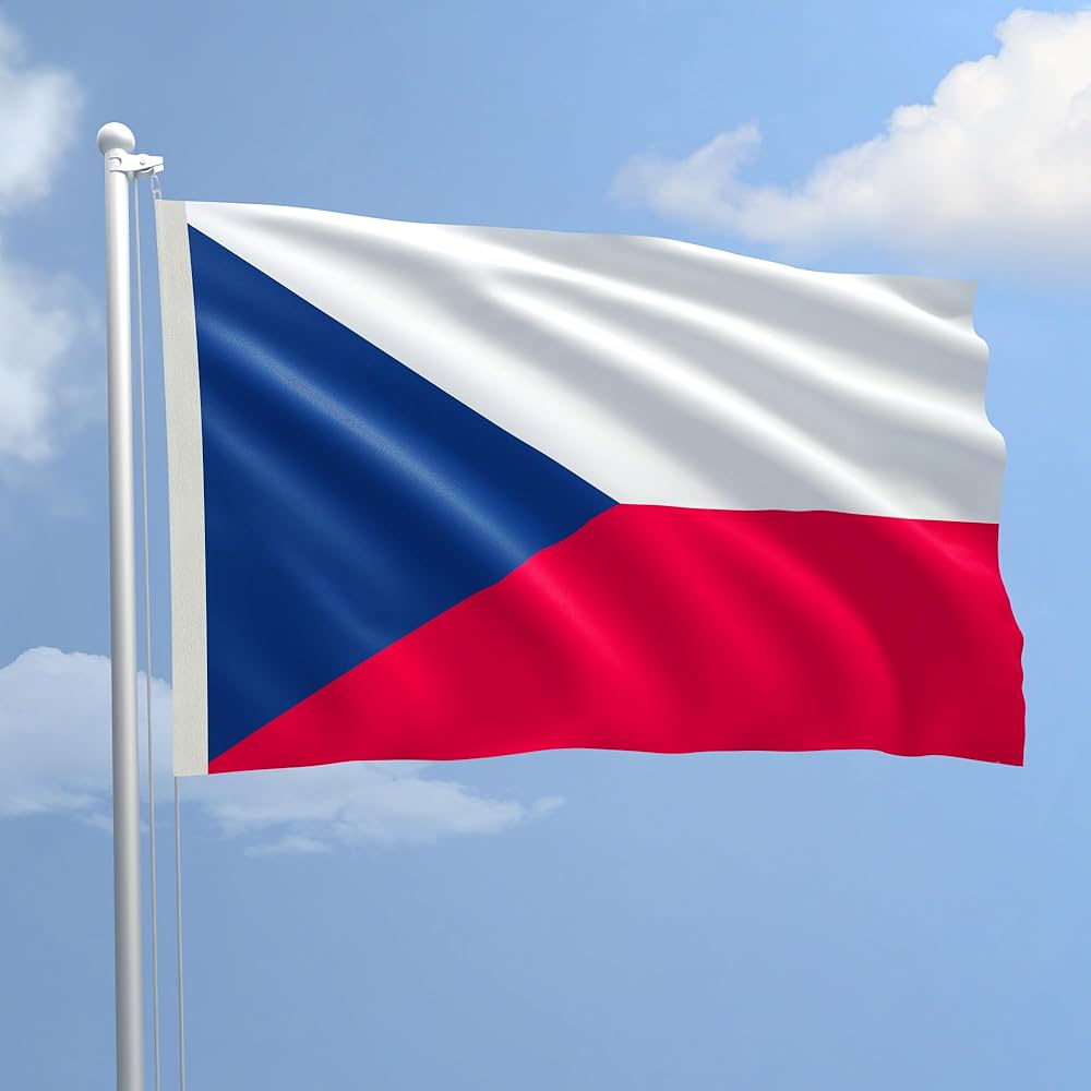 Denizcilik Kumaş Bayrak Boyutu 150x220cm Çek Cumhuriyeti : Amazon.com.tr:  Bahçe