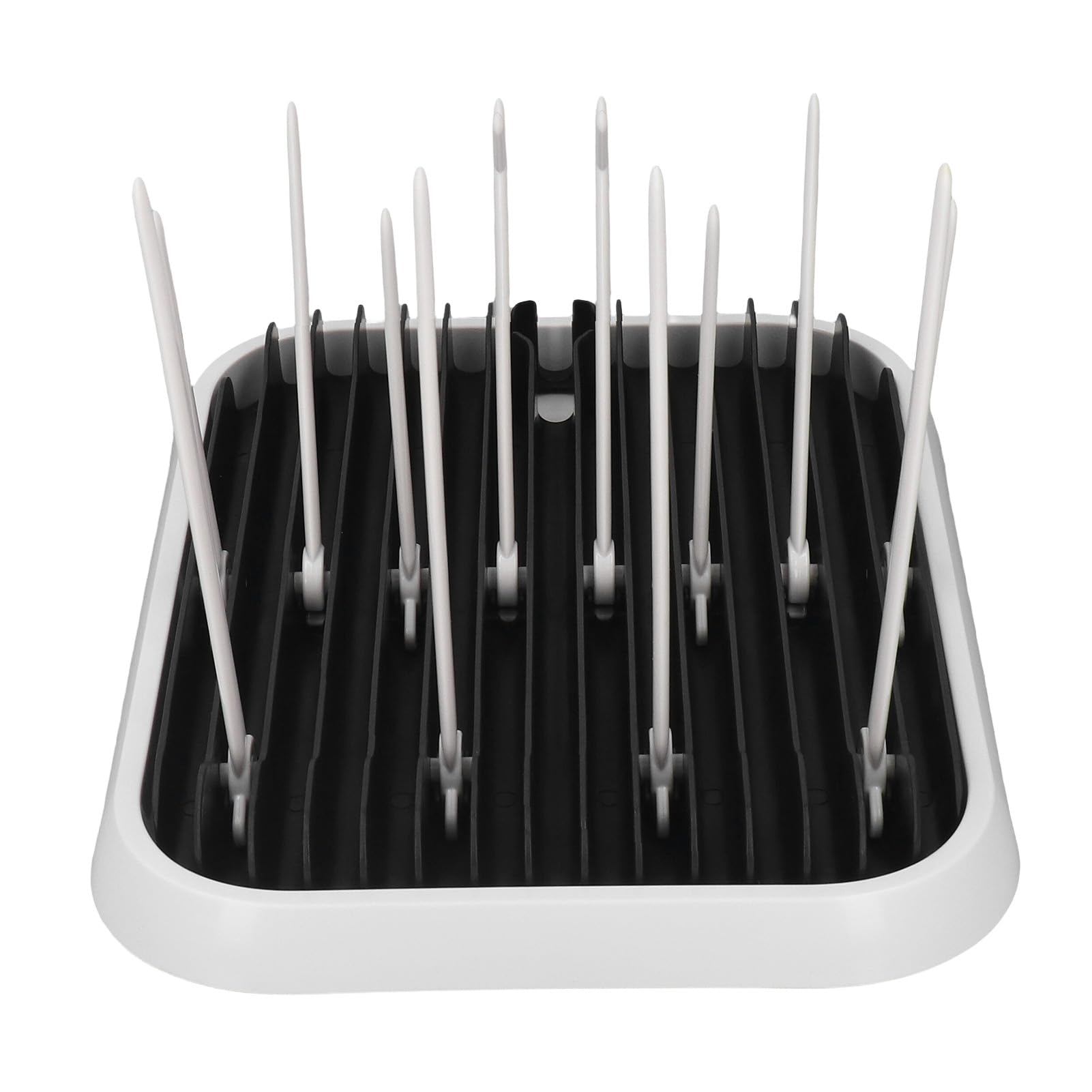 Fabater Baby Bottle Drying Rack, Baby Bottle Dryer Holder Detachable PP Space Saving Portable for Home (Black White) - Image 4
