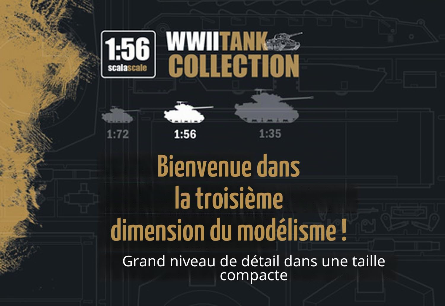 Italeri 25751 1:56 US M4 Sherman (75 mm) – Modélisme, kit de Construction, modélisme, Bricolage, Loisirs, Collage, kit de Construction en Plastique, détaillé, Non Peint, Couleur moulée