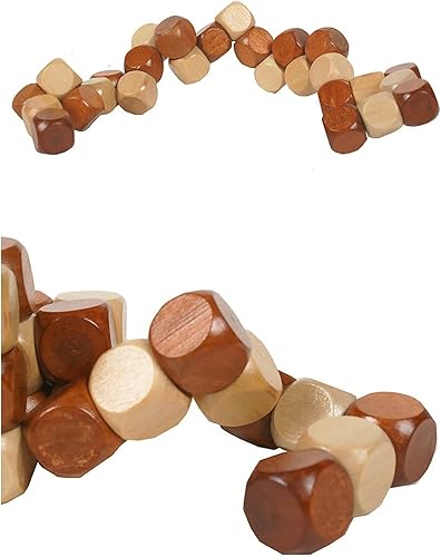 Miniatura 8 de Ahyuan - Paquete de 18 rompecabezas de madera para el cerebro, rompecabezas de madera con caja de embalaje de regalo, rompecabezas mágico, juguetes