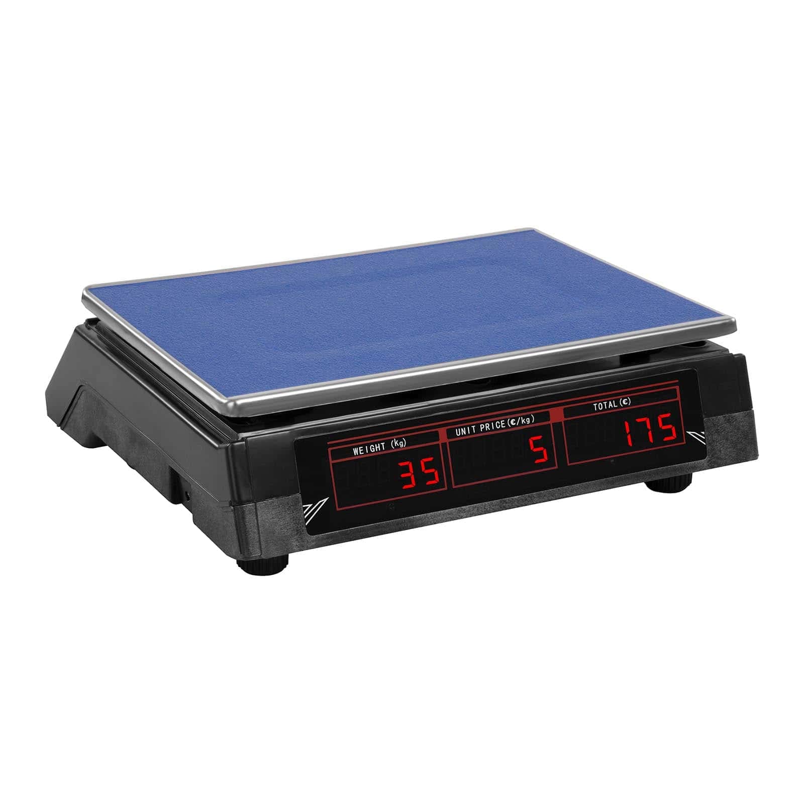 Steinberg Systems Balanza De Control Bascula Digital SBS-PW-302B (30 kg / 2 g, Pantalla LED, Batería integrada 40 h) Negra