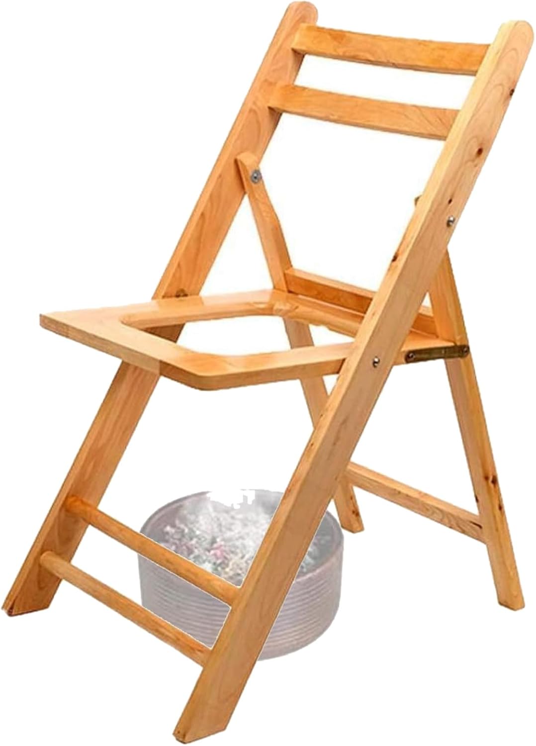 Yoni Steam Seat,Foldable Yoni Steamer Chair,Wooden Yoni Seat Kit,Bathroom Anti-Skid Shower Stool,V Steam at Home Kit Uses for Women Cleansing, Postpartum Care,Menstrual Support (No Steamer)