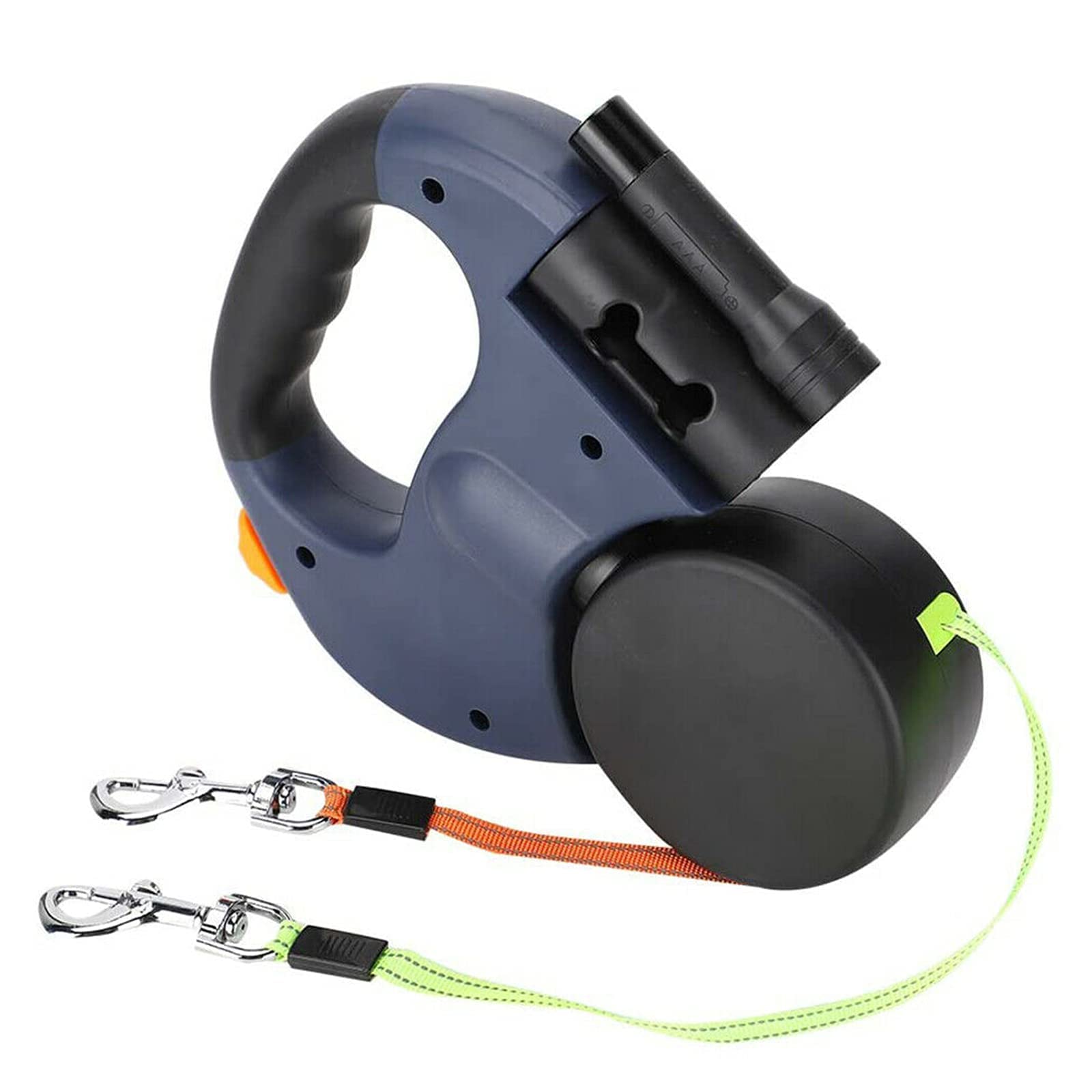 Double Retractable Dog Lead, 2 * 3m Head Pet Walking Leash 360° Tangle-Free Pet Walking Leash Traction Leash Double Head Dog Walking Leash for Small and Medium Dogs,One-Handed Brake (Dark Blue) (B0C5XZHNM8) Amazon Price History, Amazon Price Tracker