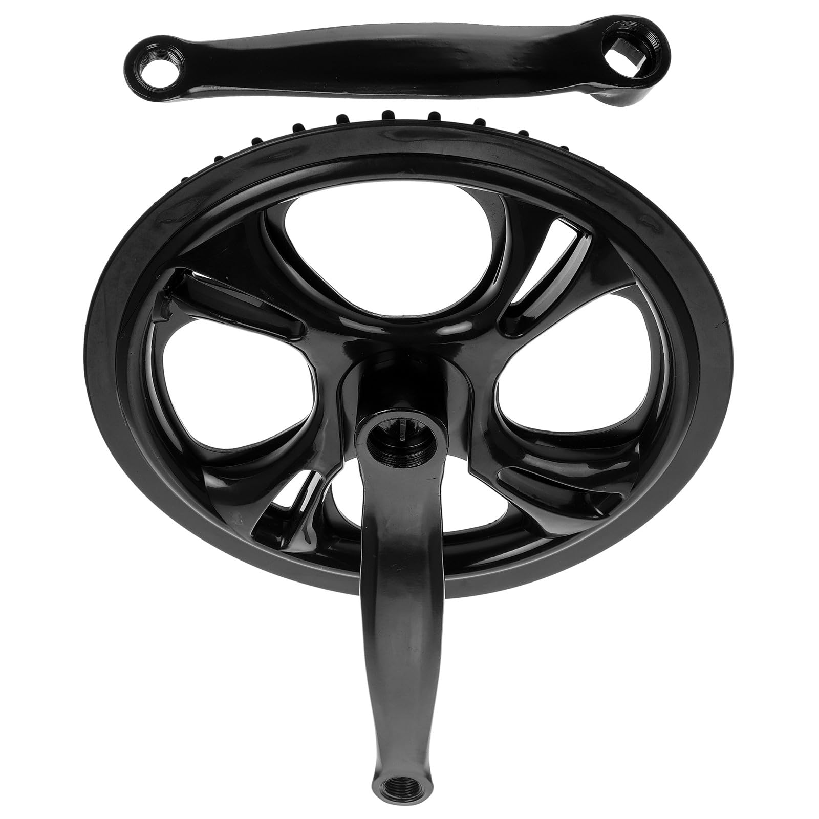 Guarnitura Set in Bicicletta Nero Bici Single per Ferro semplicità da Città Avventure All'aperto e Spostamenti Quotidiani