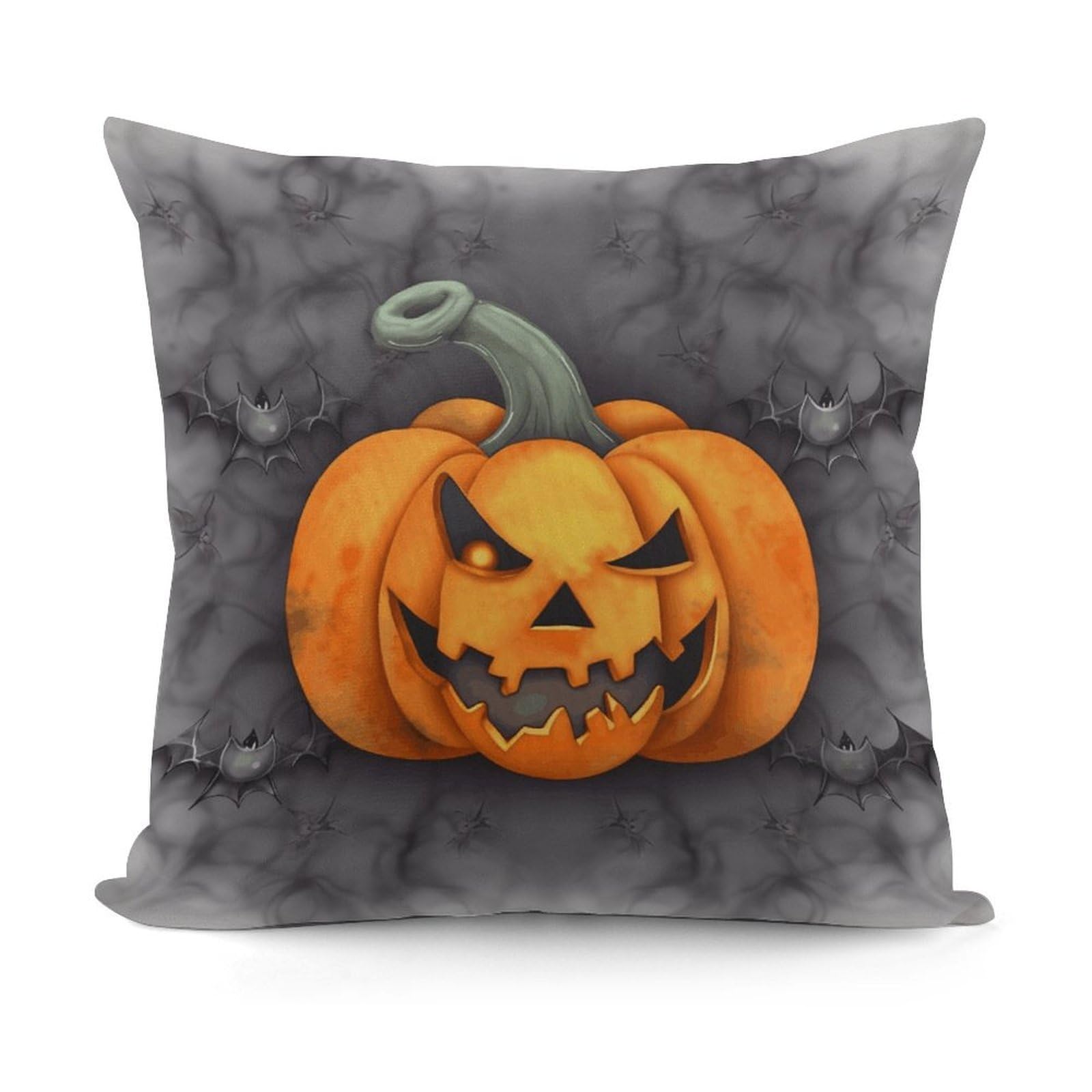 VstaDank Halloween Pumpkin Throw Pillow Cover Soft Square Cushion Cover Art Artwork Pillow Covers Mordern Couch Pillow Covers Decorative Cushion Case for Chair Couch Bedroom Living Room