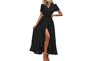 Women's Elegant Flowy Fall Colored Maxi Dress for Weddings