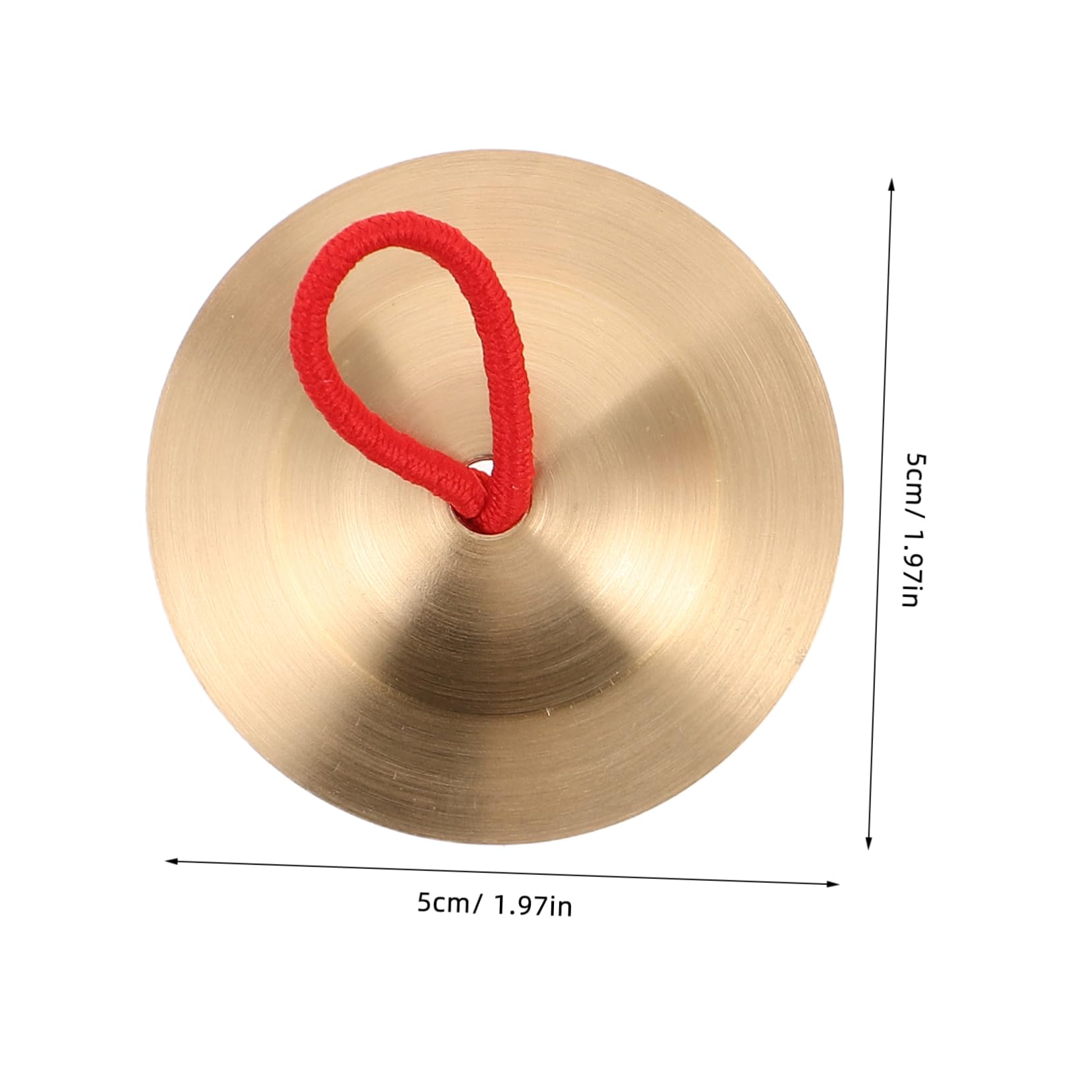 HOOTNEE Handheld Bronze Cymbals 1 Pair Small Cymbals for Kids Dance Party Toy Training Tool for Rhythm and Motor Skills