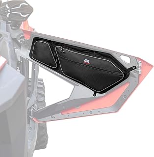 KEMIMOTO PRO XP Door Bags, 2PCS 1680D UTV Storage Bags Side Door Tool Bags with Removable Knee Pad and PVC Wear Resistant Zippers Compatible with Polaris RZR PRO XP 2020-2023