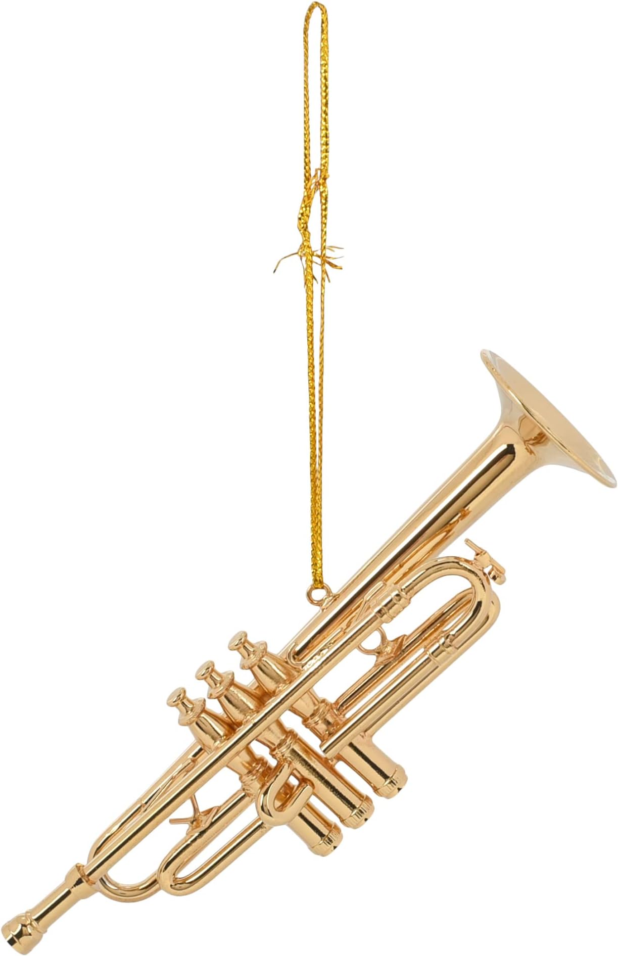 Brass 4.5 Gold Trumpet Musical Music Instrument Replica Ornament