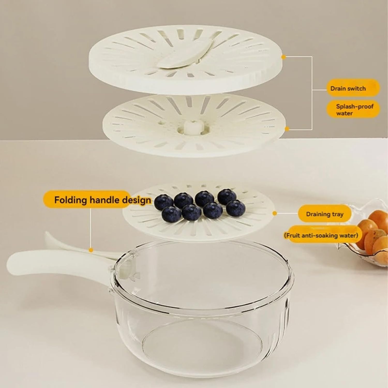 2-IN-1 KITCHEN STRAINER BOWL AT Rs 99*_ What this washing strainer bowl can offer you is that it has a double layer design so you can use the upper layer to drain
