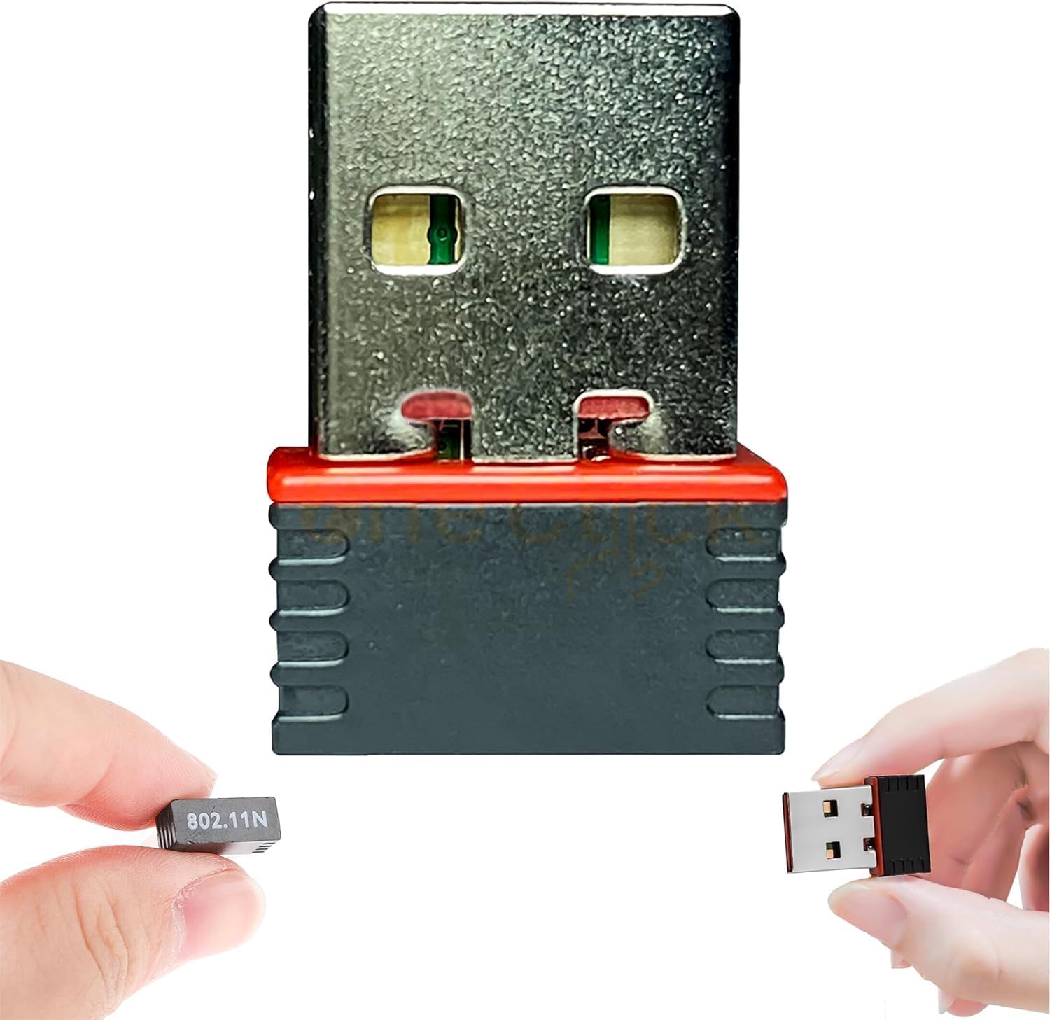 Mini WiFi Connector Dongle 2.0 USB Adapter - 802.11n Wireless Network Receiver, 150Mbps High-Speed, Portable Wi-Fi Adapter for HD Streaming and Gaming, Compatible with PC and Laptop