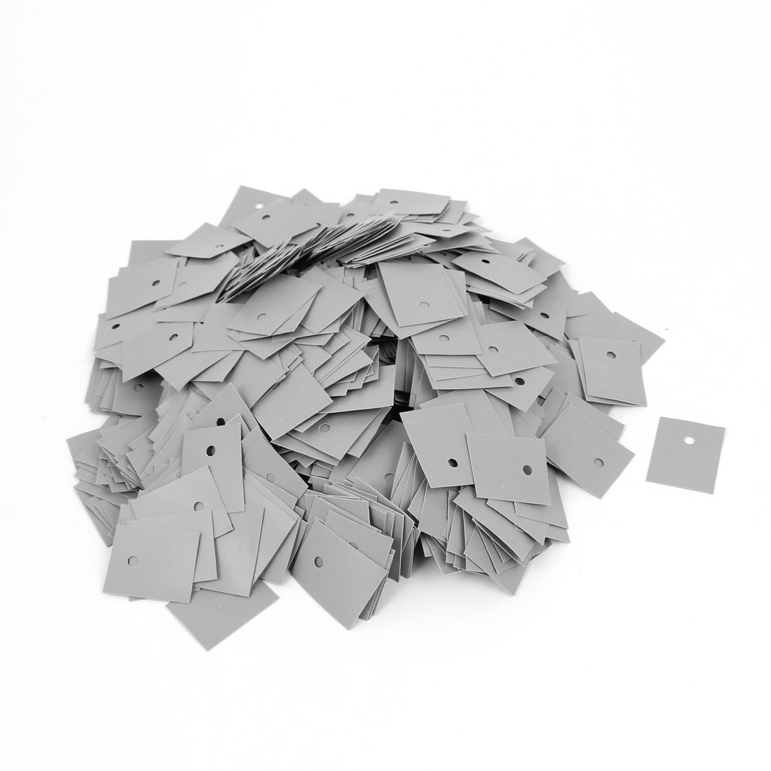 1000 Pezzi Pastiglie Isolanti In Silicone Per Dissipatore: Adesive Per Transistor TO-220, Dimensioni 13x19x0,3mm (Grigio) - Aexit - 4