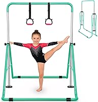 Vista 15 de Gymnastics Bar for Kids, Adjustable Height Gymnastic Horizontal Bars, Folding Expandable Gymnastics Equipment Junior Training Kip Bar for Home