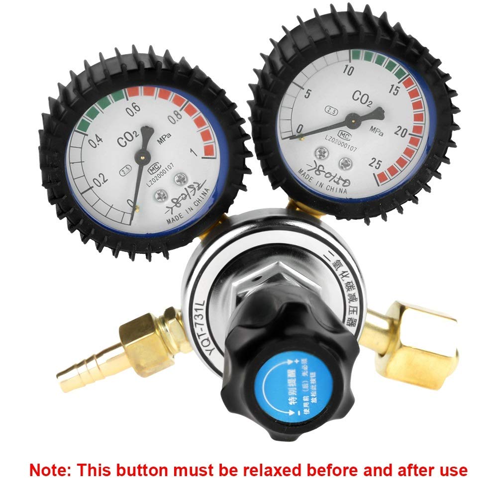 Nikou Regolatore di Pressione CO2 - CO2 Bottiglia Gas Regulator Anidride carbonica Saldatura Pressione Riduttore G5 / 8 Regolatore CO2