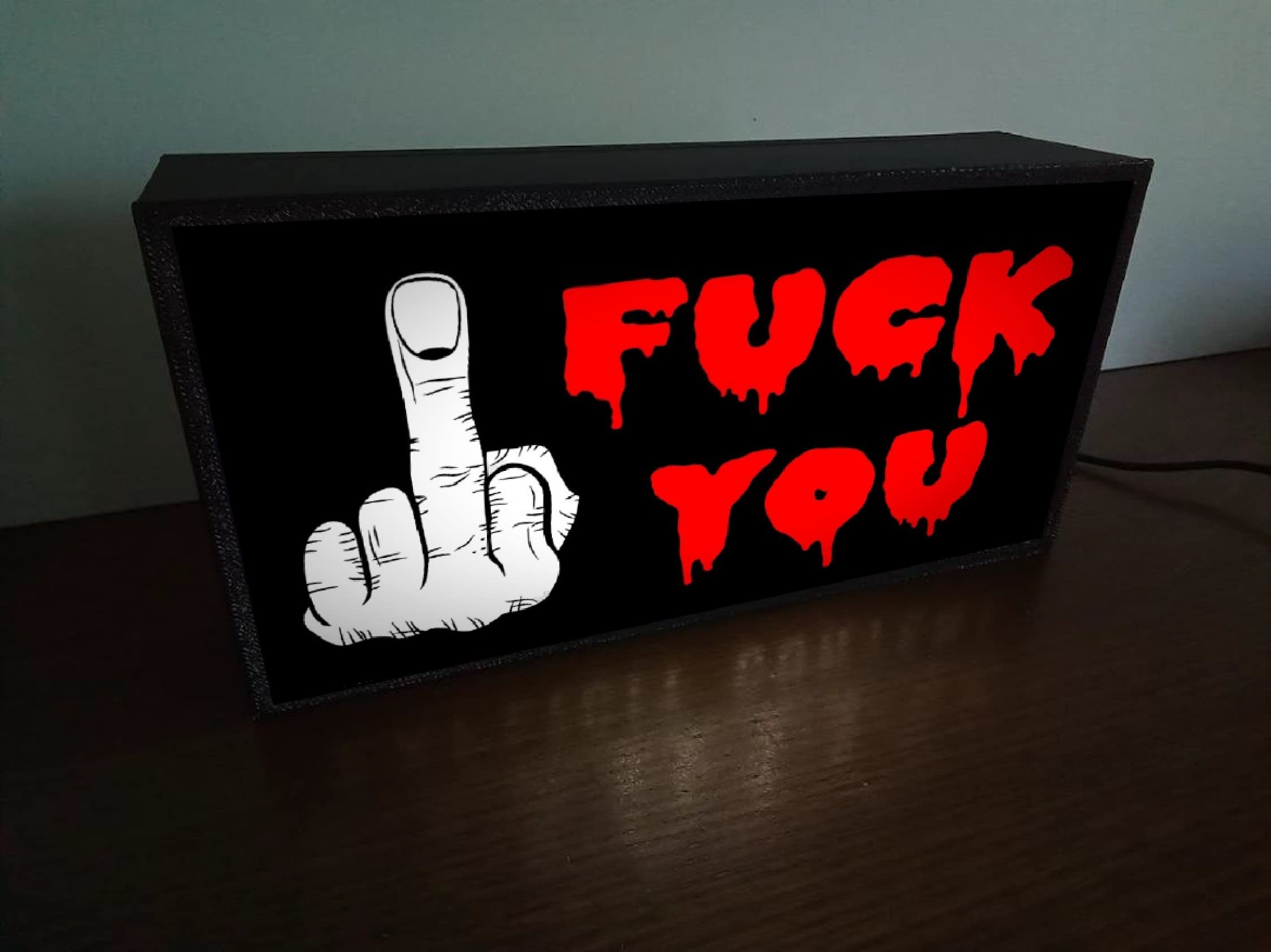 Amazon.co.jp: ファックユー FUCK YOU ロック ハードコア サイン