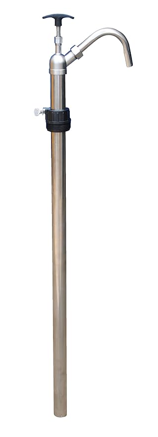Vestil LDP-SS-316 Manual Drum and Pail Hand Pump, 316 Stainless Steel, 2