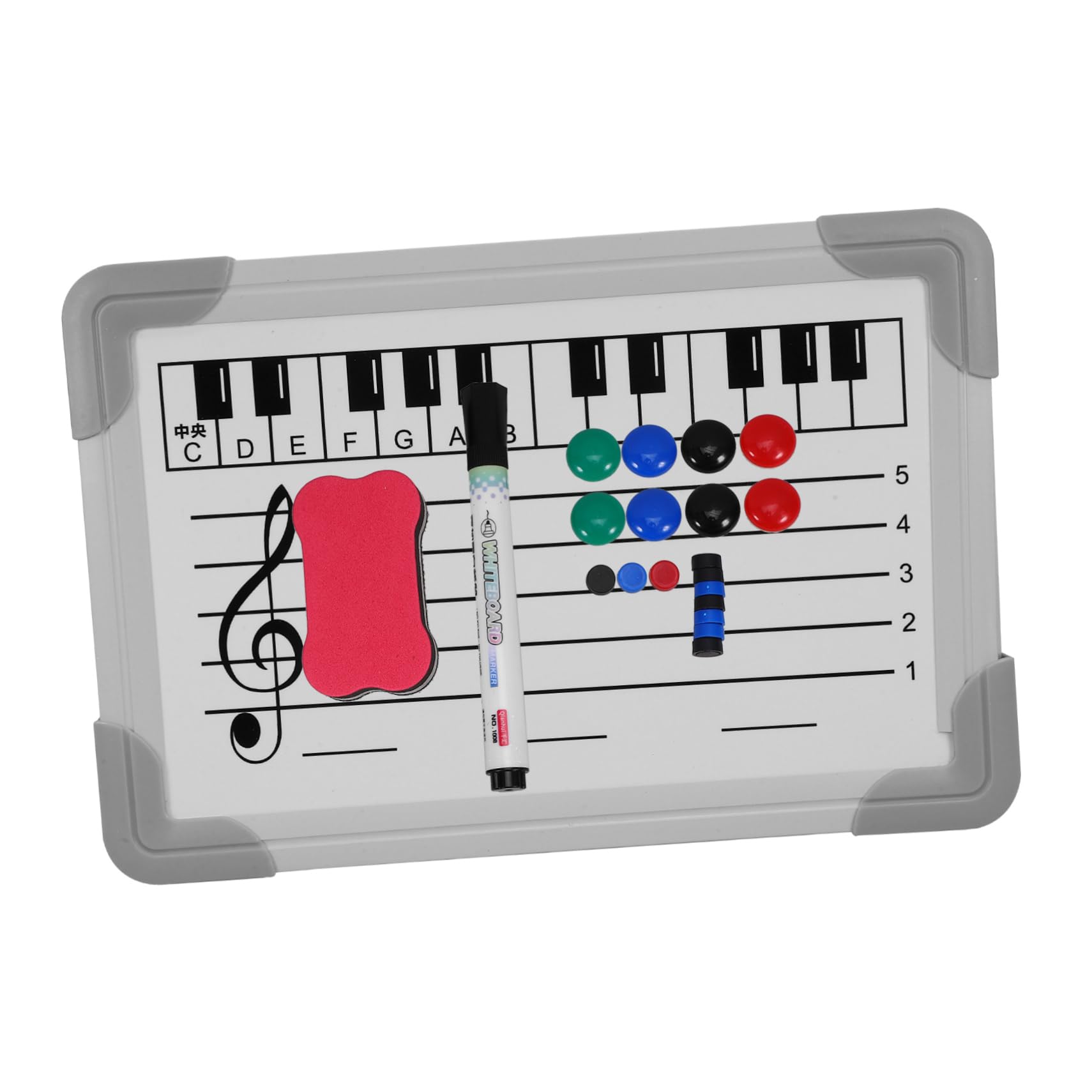 ERINGOGO Magnetic Dry Erase Musical Whiteboard Classroom Supplies Music Learning Tool