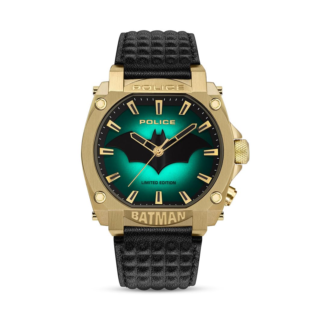 Police PEW00226 - Orologio analogico al quarzo da uomo con cinturino in pelle