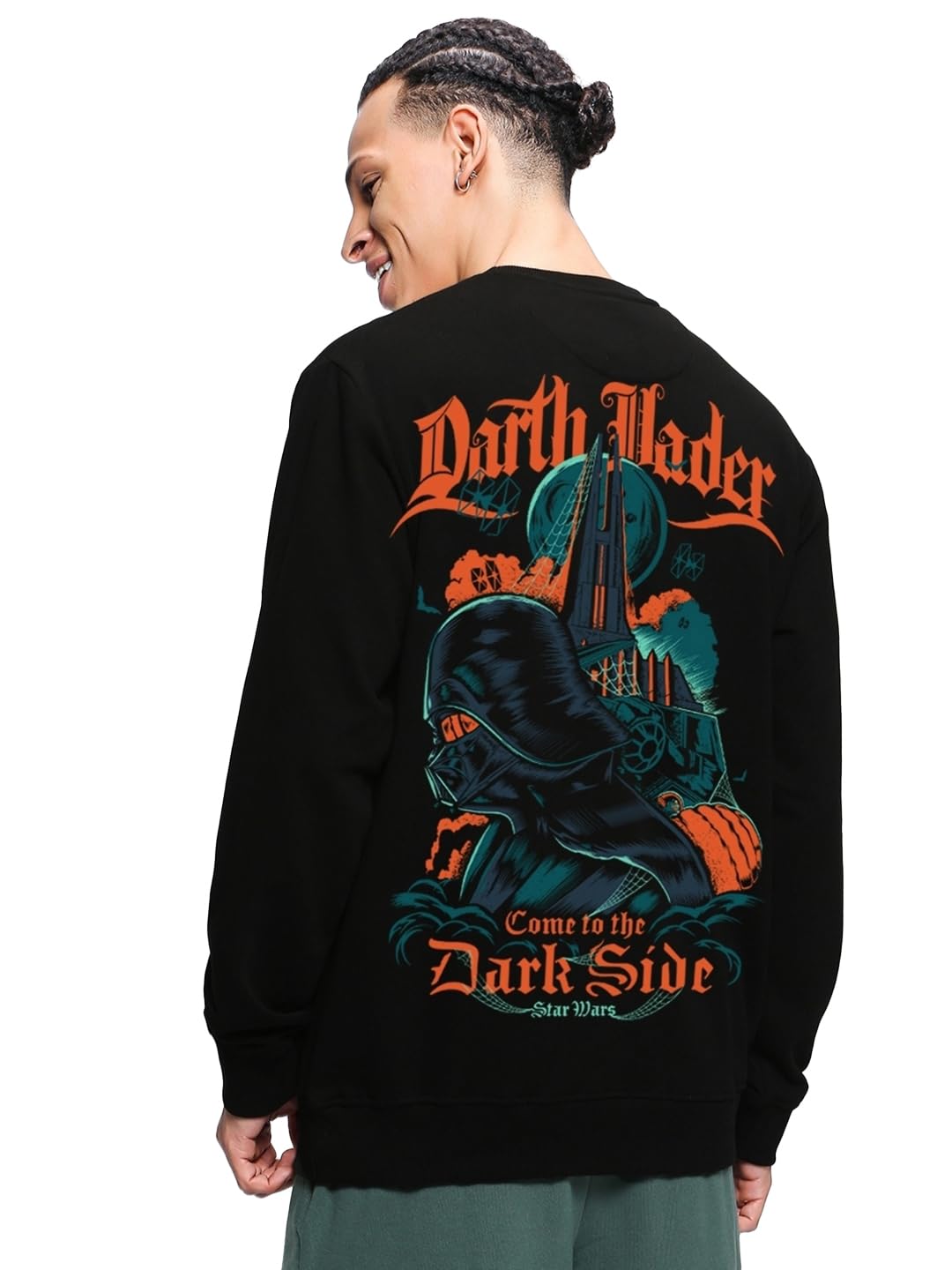 BewakoofOfficial Disney Merchandise Men's Graphic Printed Regular Fit Full Sleeve Round Neck Fleece Sweatshirt