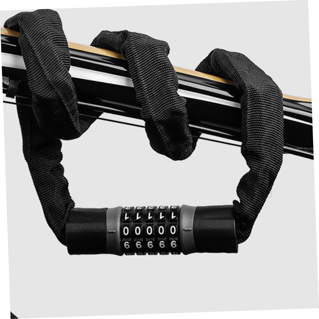 UPKOCH 1pezzi Lucchetto Per Bicicletta in Lega Di Acciaio Codice Cifre Lucchetto Durevole e Di Sicurezza Per Biciclette e Scooter