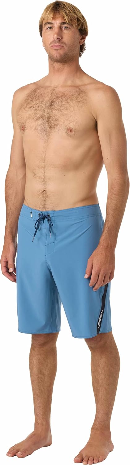 O'NEILL Men's Boardshorts Superfreak Solid 21 Inch Boardshorts | Hyperfreak Stretch, Quick‑Dry Comfort