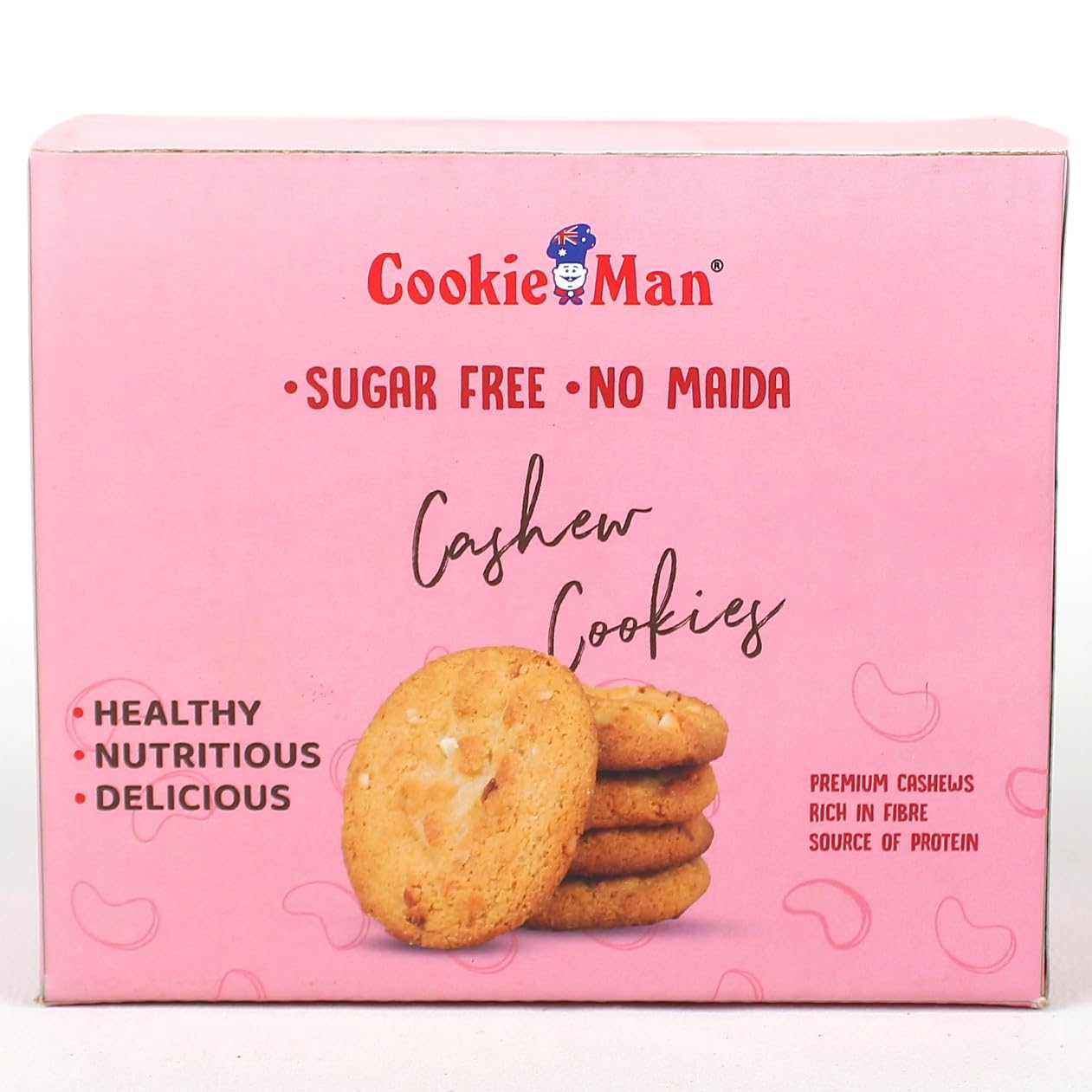 CookieMan Sugar Free Cashew Cookies | Healthy No Maida Sugar Free Atta Cookies Biscuits (B0D7CLMNXV) Amazon Price History, Amazon Price Tracker