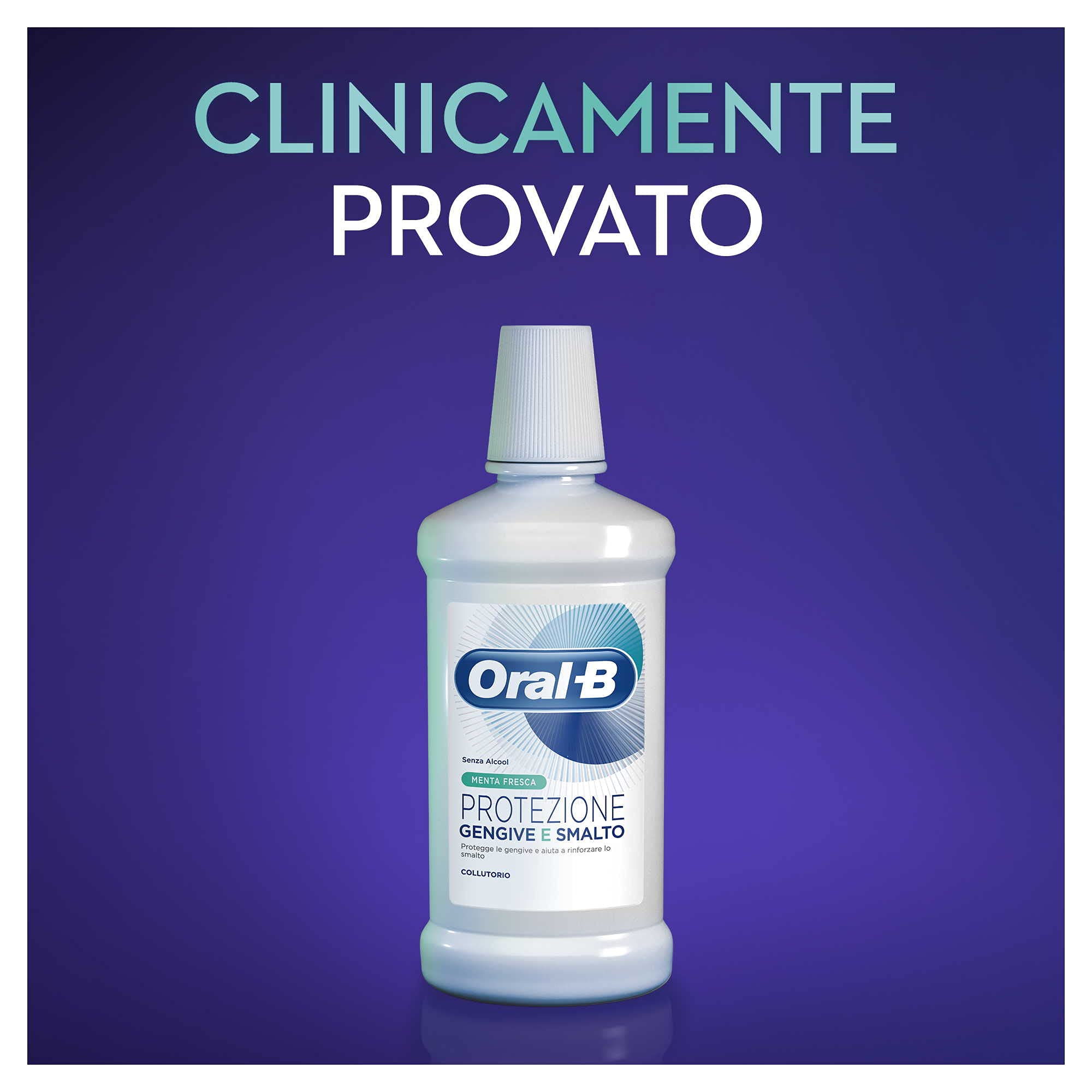 Oral-b Collutorio Protezione Gengive e Smalto 6x500ml, Pulizia Denti Efficace e Igiene Orale Completa, Sapore Menta Fresca