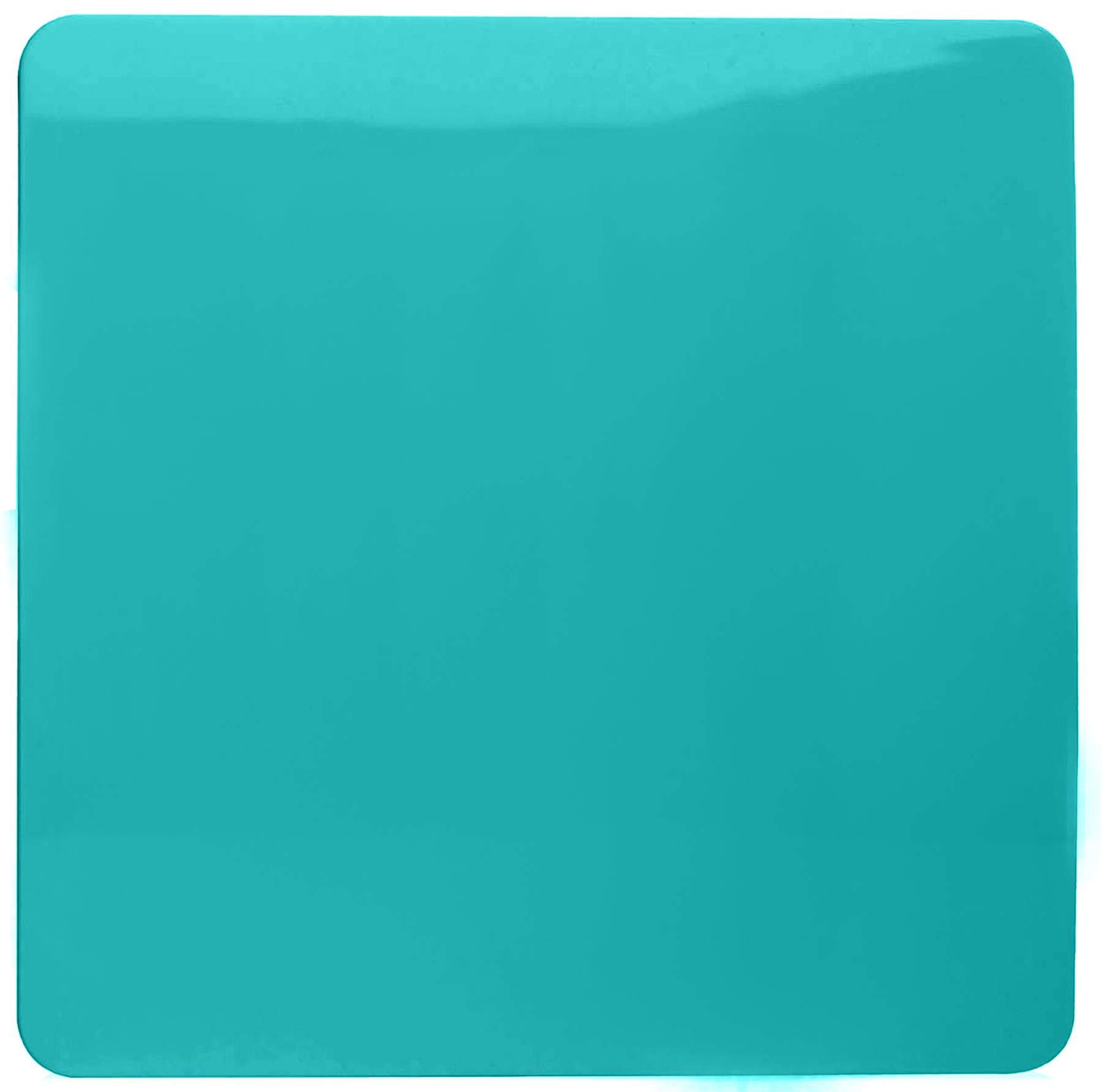 Trendi Switch Teal Trendi Artistic Modern Glossy Tactile Single Blanking Plate Bright