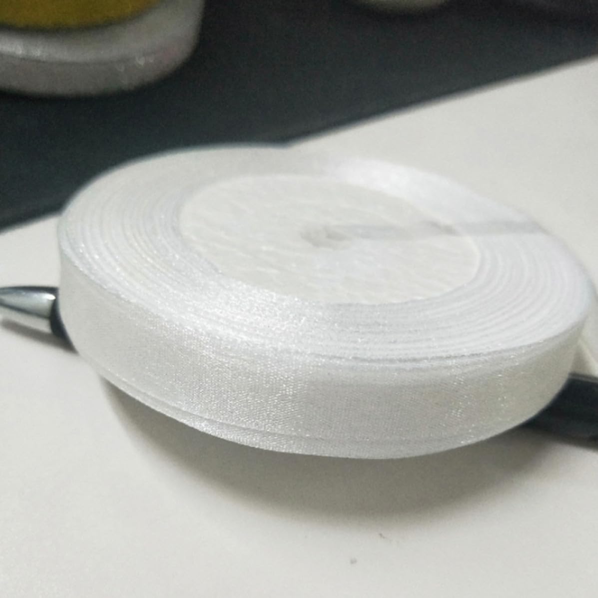 9pcs Organza Ribbon Roll 50 Yards Polyester for Hair and Craft Decor image 2