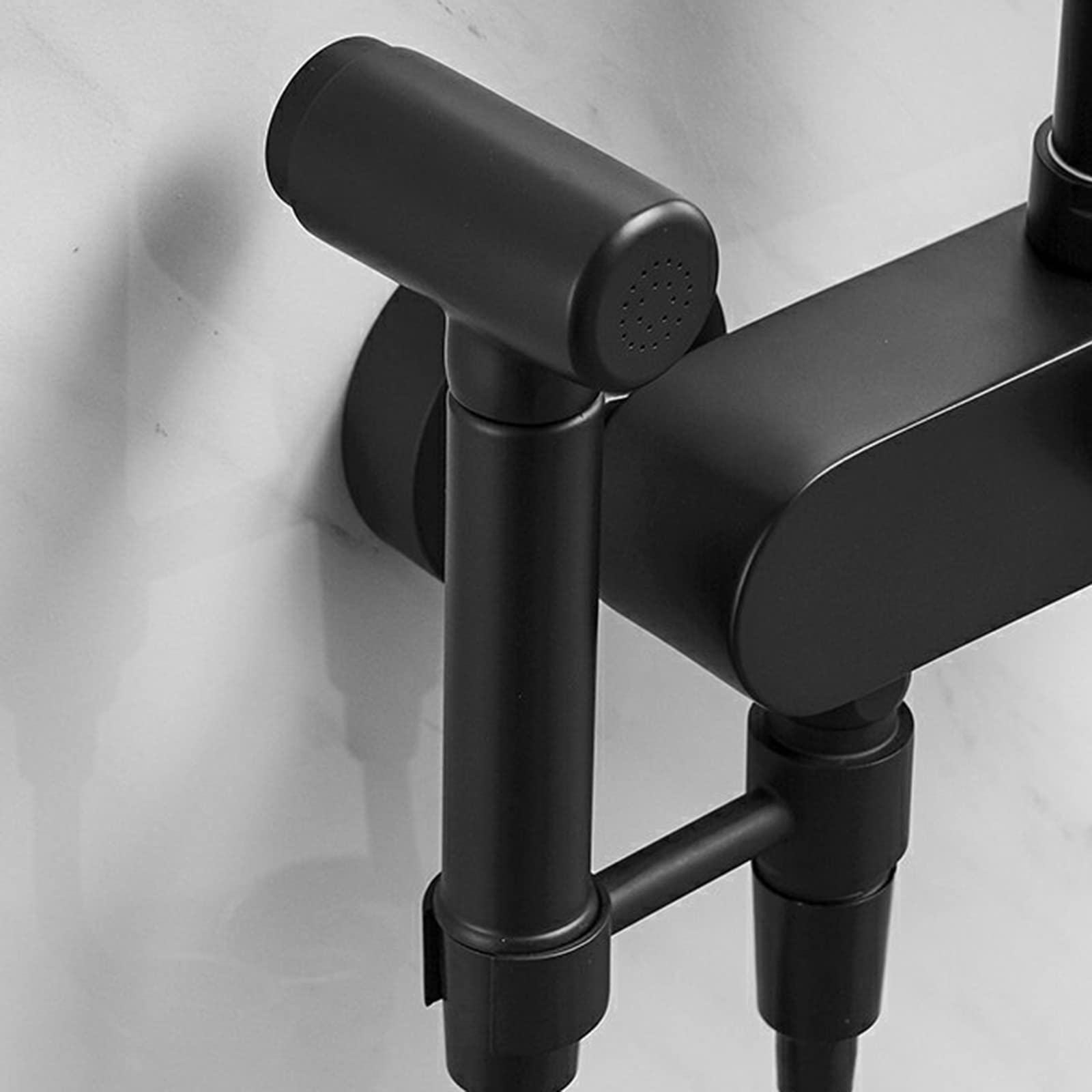 Keuken Kranen Vouwen Binnen Venster Messing 360° Rotatie Douche Patroon Warm Water en Koud Water Enkel Gat Aanrecht kranen-Zwart