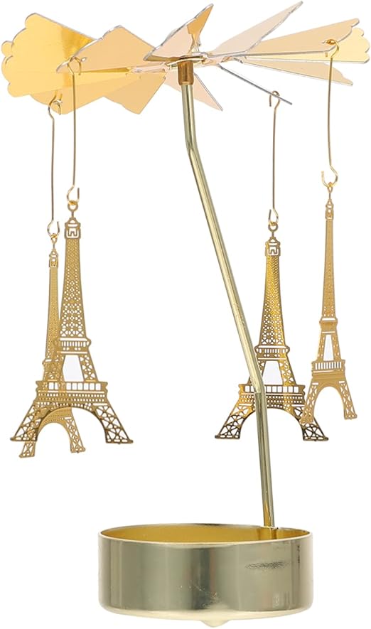 Cabilock 1 x Rotating Candle Holder Christmas Candle Holder Tea Light