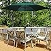 Abba Patio 9ft Patio Umbrella Outdoor Umbrella Patio Market Table Umbrella with Push Button Tilt and Crank for Garden, Lawn, Deck, Backyard & Pool, Green