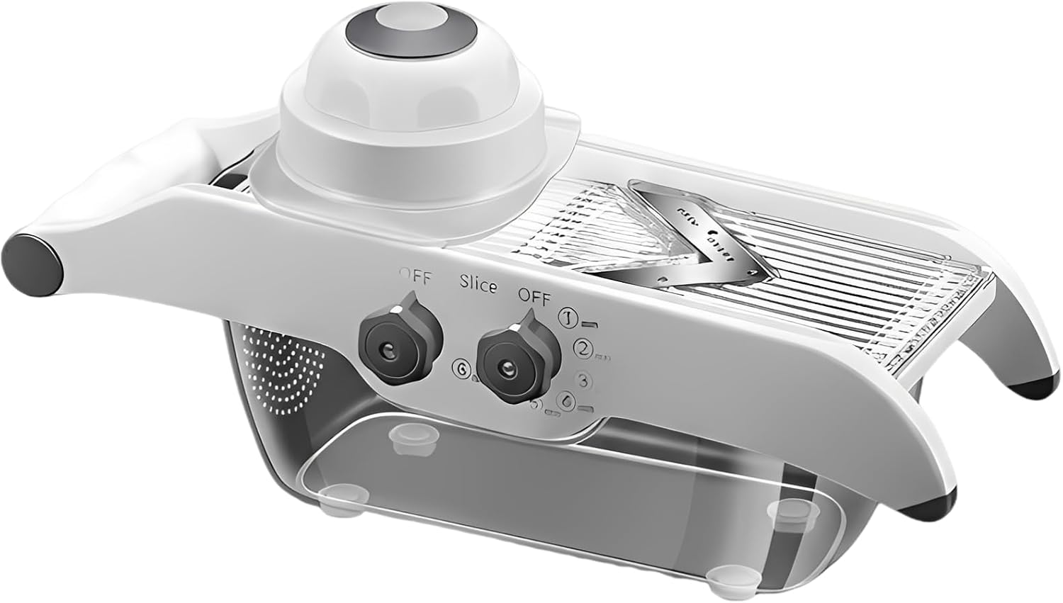 Fruit and Vegetable Slicer, Multi-Functional Lemon Slicer, 5 Gears Thickness Options, Uniform Slices, Stable Base, Easy to Clean, Food Prep