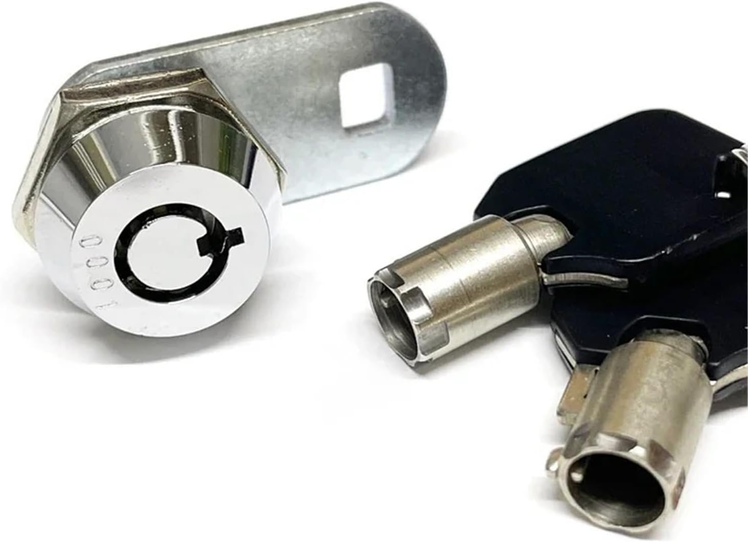 Same Key Tubular Cam Lock Mailbox Furniture Drawer Changing Cabinet Door Swivel Tongue Lock 1001XS 1Pcs