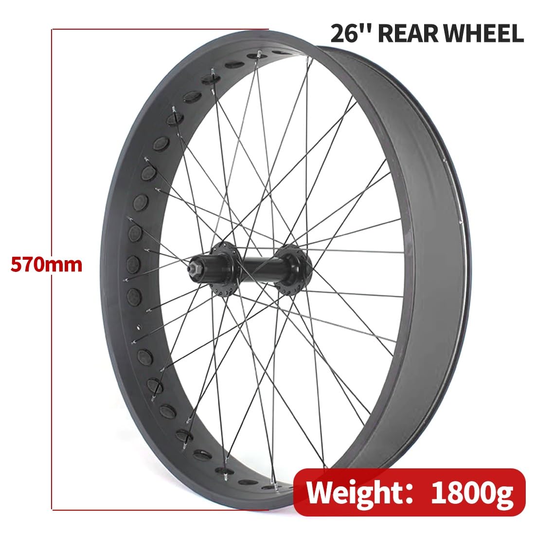 Amazon.co.jp: 26インチ ファットバイクホイールセット 4.0-4.9