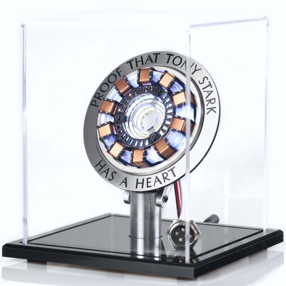 Euvdora 1:1 DIY Model Iron Man Arc Reactor Kits MK1 LED Light Tony Stark Heart Chest Lamp Handmade Toys