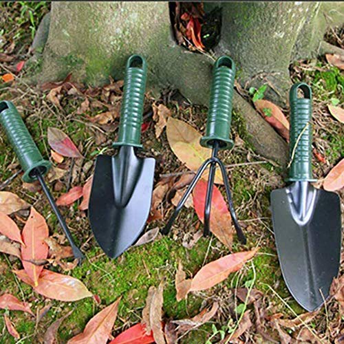 Sazoley 4Pcs Garden Tools Suit Trowel Rake Shovel Heavy Duty Metal Outdoor Ergonomic #TOP3
