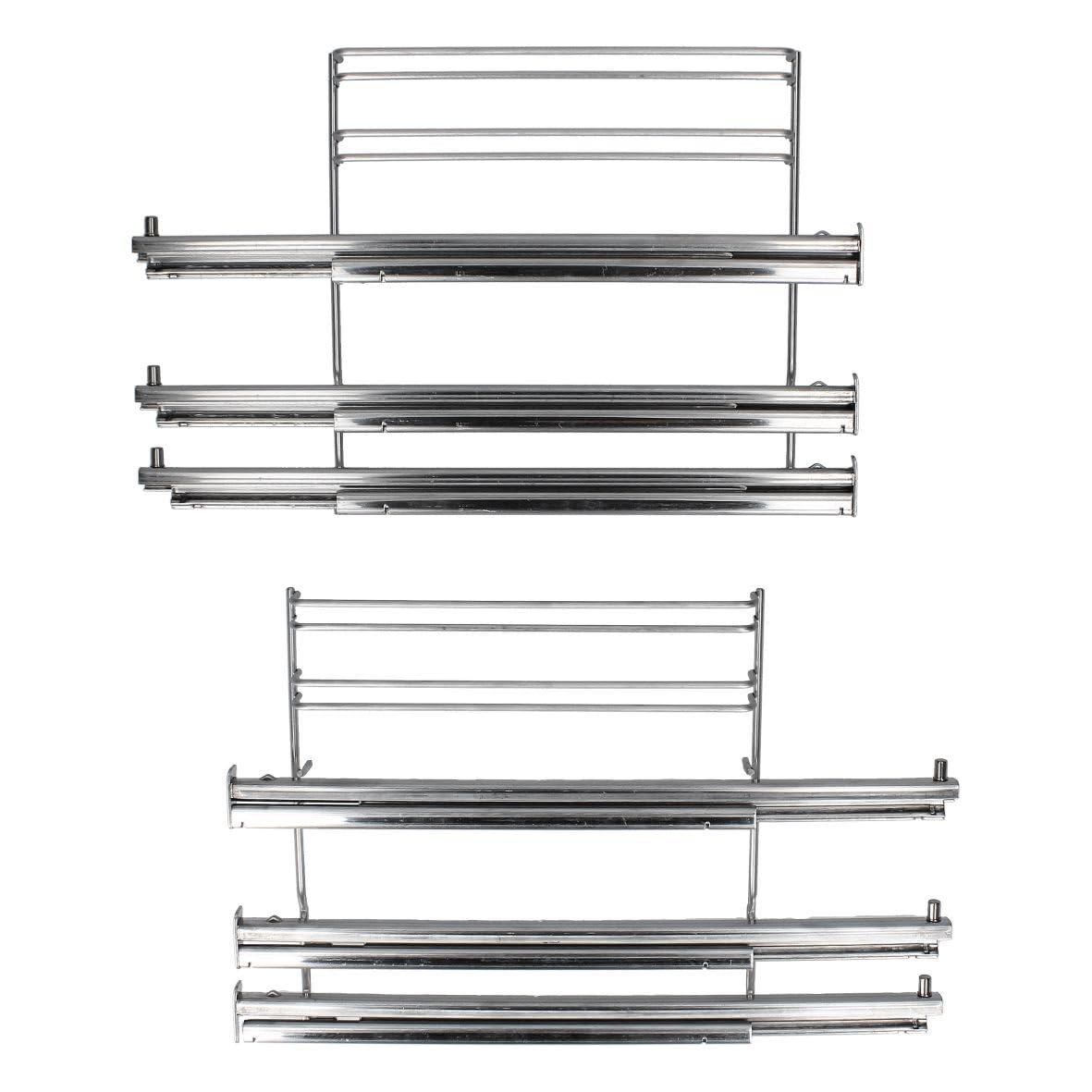 easyPART Kompatibel/Ersatz für BOSCH 17007521 Auszugsschienen Set für 3 Backbleche Roste in Backofen