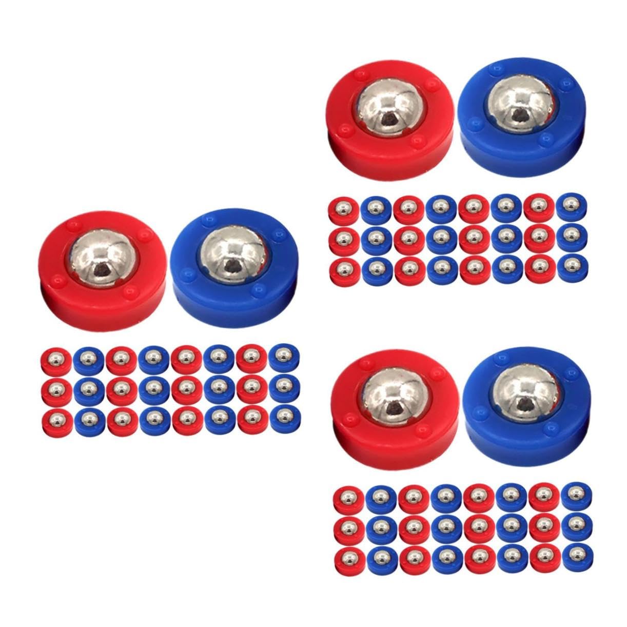 HANABASS 96 Teiliges Mini Shuffleboard Pucks Set Robuste Rollkugeln Tischspiel Zubehör für Verbessertes Spielvergnügen rutschfeste Mini Brettspiele Langlebige Sliding Balls für