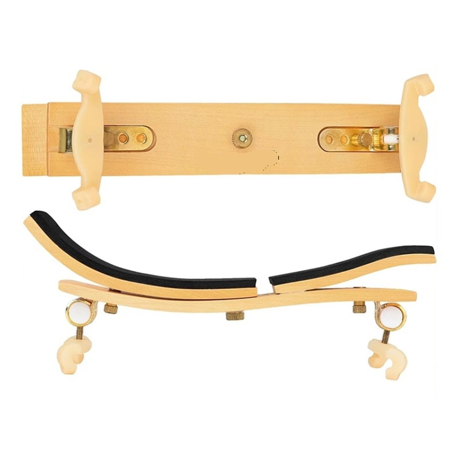 Reposapiés for violín 4/4, soporte ajustable de madera, soporte estable, almohadilla for hombros, accesorios de instrumentos de cuerda